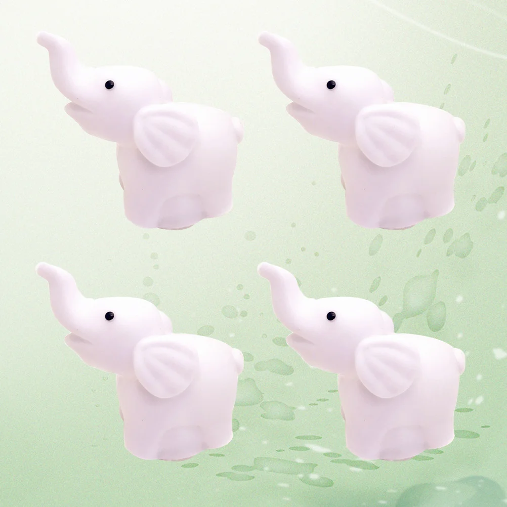 

4Pcs Night Light Elephant Shape LED Desk Lamp with Changing Lights for Home Wedding Party Room Decoration