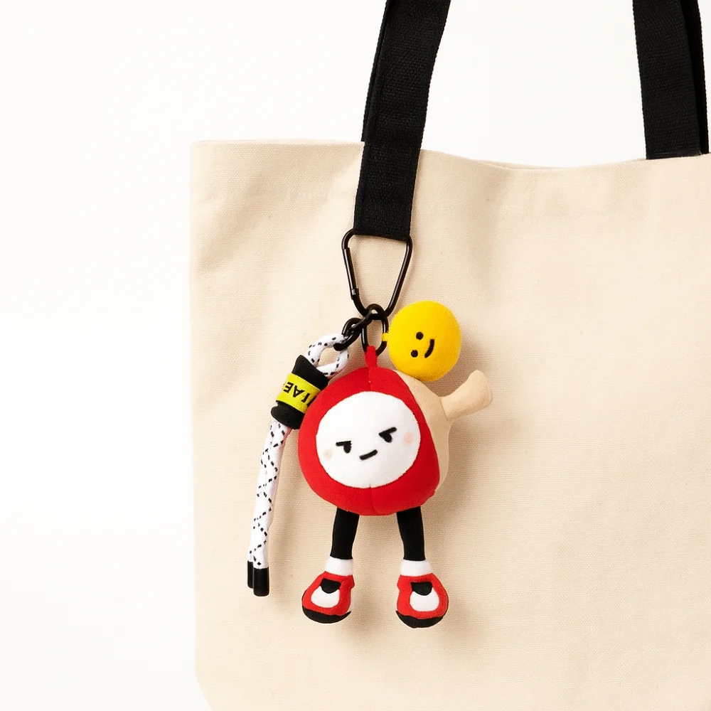 

PP Cotton Plush Table Tennis Plush Toy Collection Comfortable Table Tennis Doll Pendant Fluffy Hanging Sports Plush Keychain
