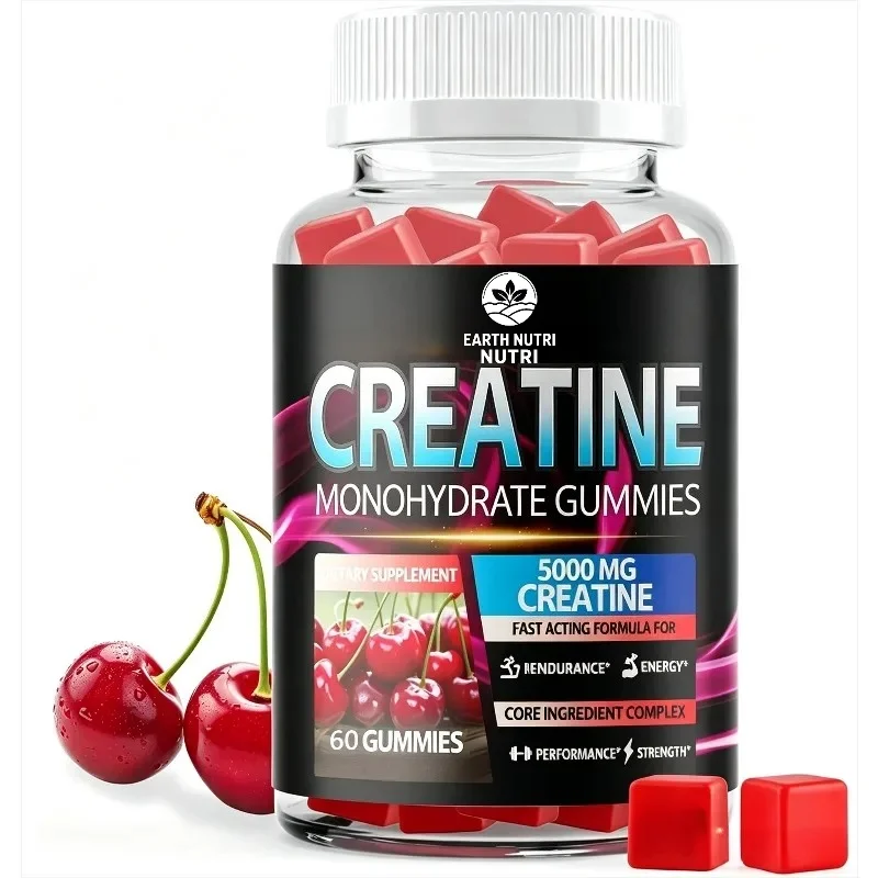 Creatine Monohydrate 5g (5000mg) Exercise Energy Health Support 60 Gummies