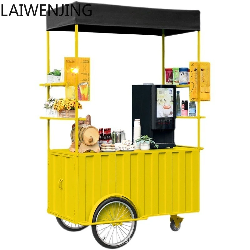 

HLZ Outdoor Stall Cart Mobile Stall Night Market Stall Promotion Cart Display Promotion Stand