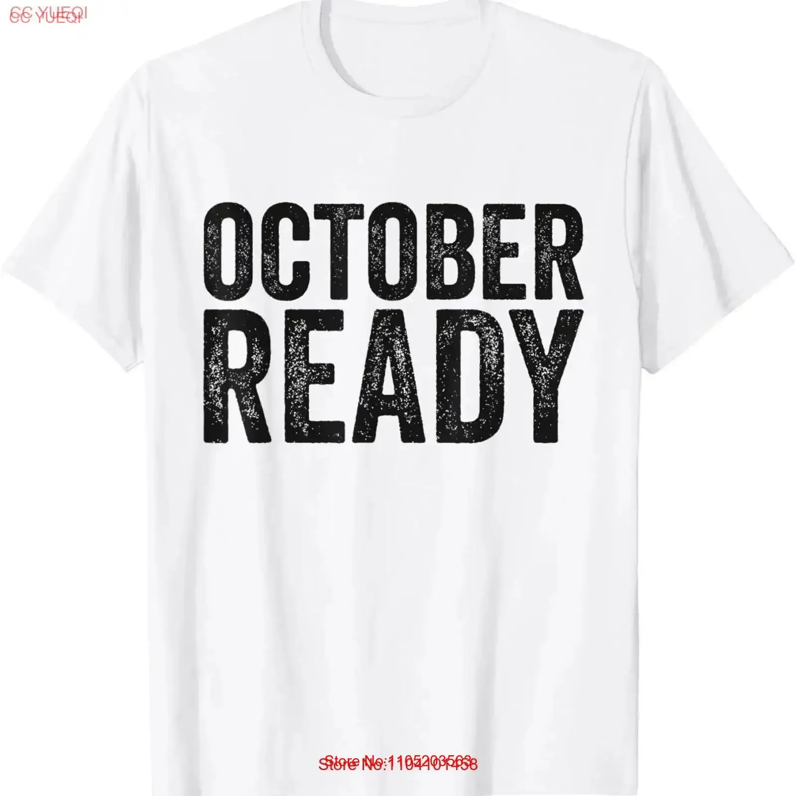 October Ready Funny Tiger Lovers Fan Christmas T Shirt vintage Washed graphic streetwear Slightly Soft homme Stretched