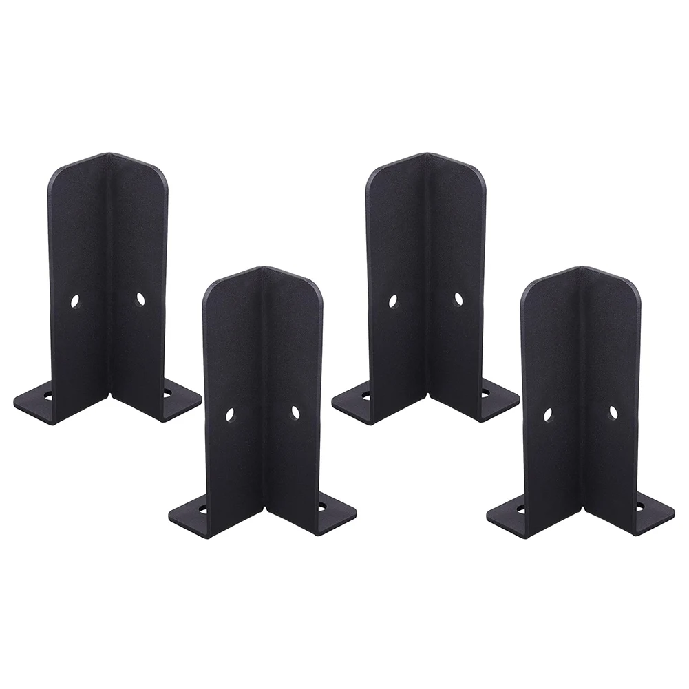 Ajustável Deck Post Anchor Base, Suporte para Pergola Railing, Heavy Duty, 4Pcs