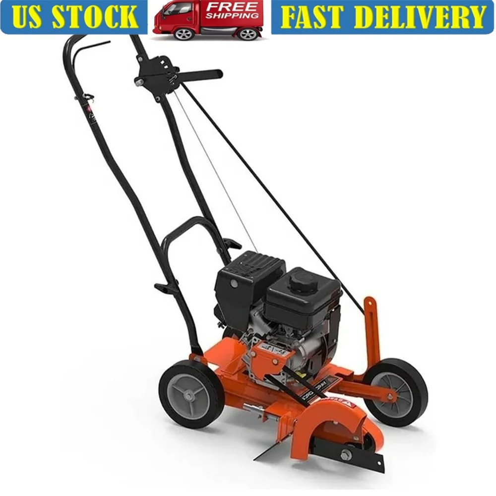 

9 Inch Gas Powered Edger 79cc 4 Cycle Engine Adjustable Depth Heavy Duty Steel Blade Walk Behind Lawn Tool