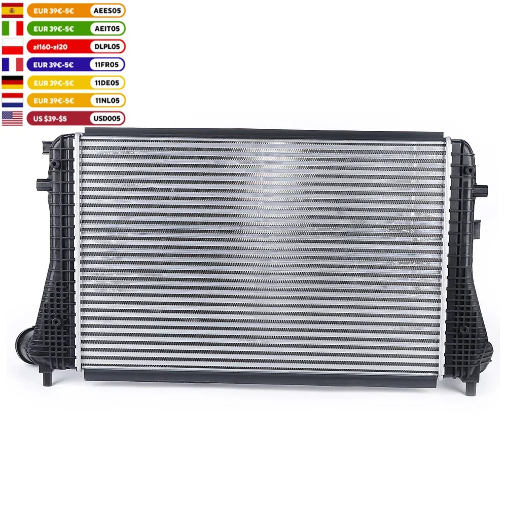 Fits 2009-2015 VW Beetle Golf Jetta Audi A3 TDI Intercooler / Charge Air Cooler  4-Door