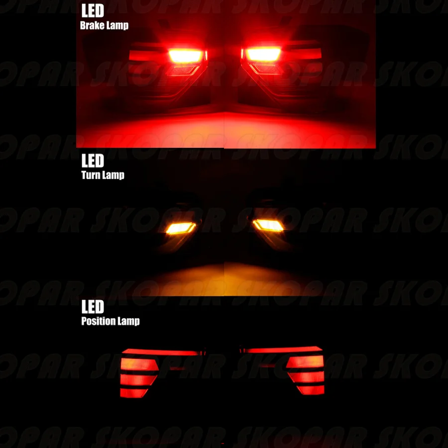 LED Tail Light For VW Polo Hatchback 2023 2024 4 Pcs Rear Lamp Brake light Turn Signal Car accessories 3