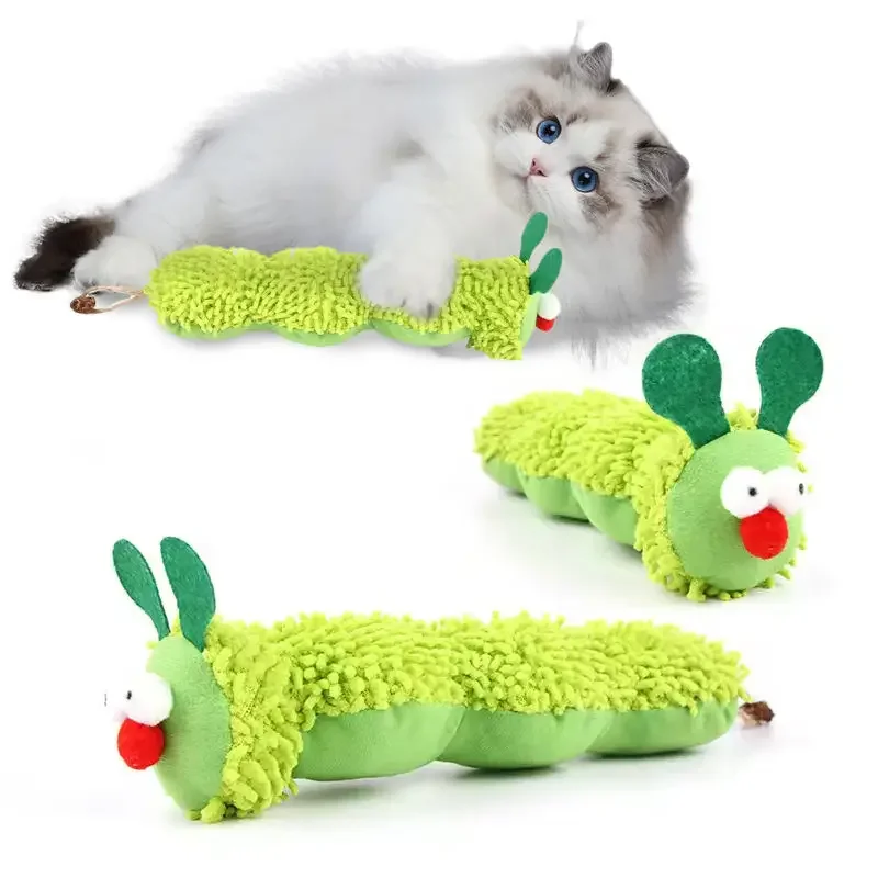 Jouet En Peluche En Forme Pilier Pour Chat, Fournitures Pour Animaux Compagnie, Contient De L'herbe Pour Chat, Couleur Anthracita