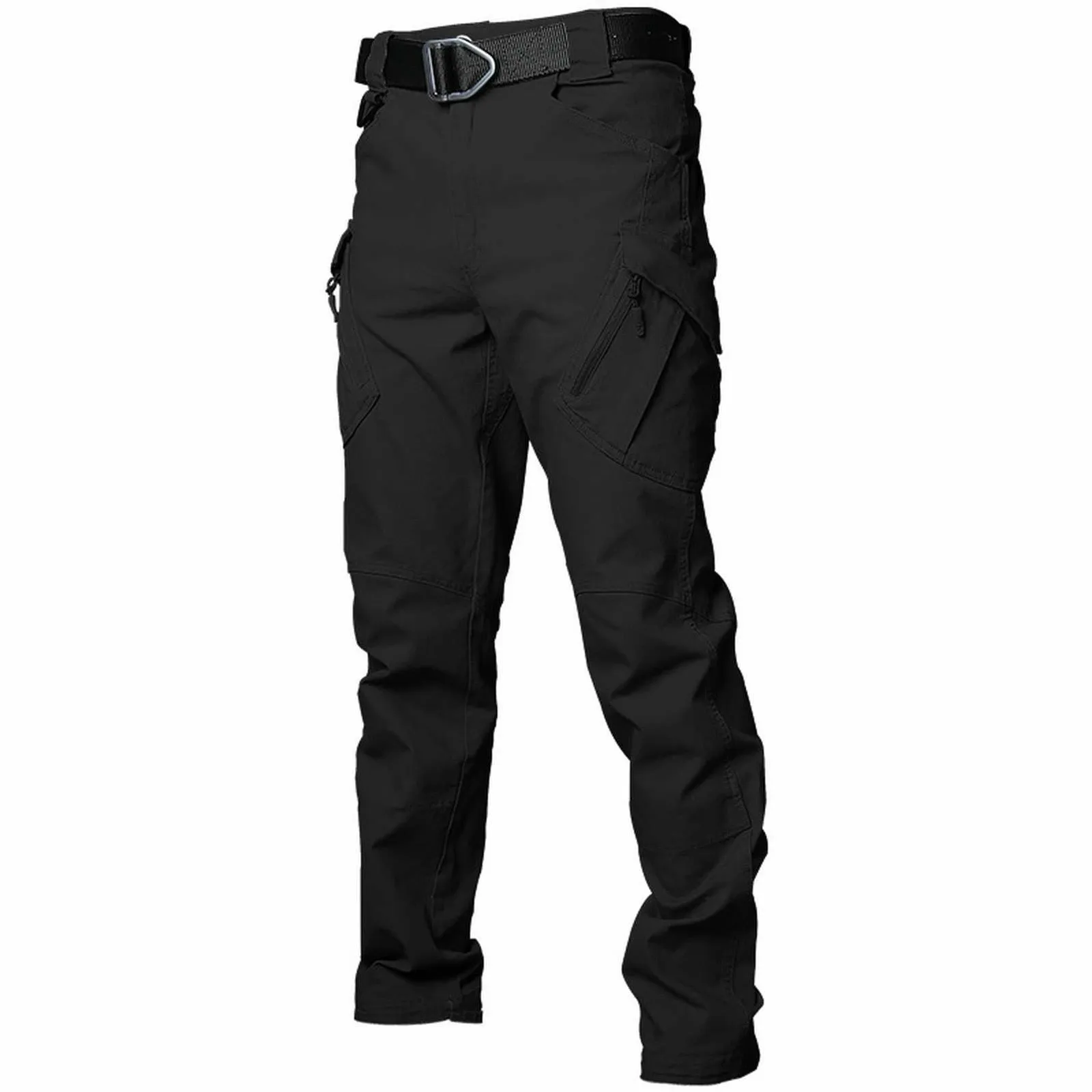 Pants Men's Elastic Multi Pocket Pants Outdoor Straight Tube Workwear Pants House 6