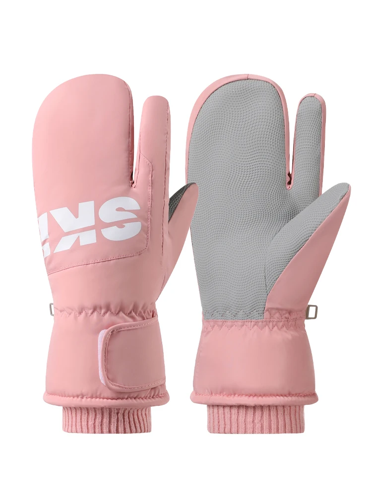 AliExpress Winter skiing gloves for men and women with thick velvet, anti slip, waterproof, hand stuffy, warm, and touch screen for cycling