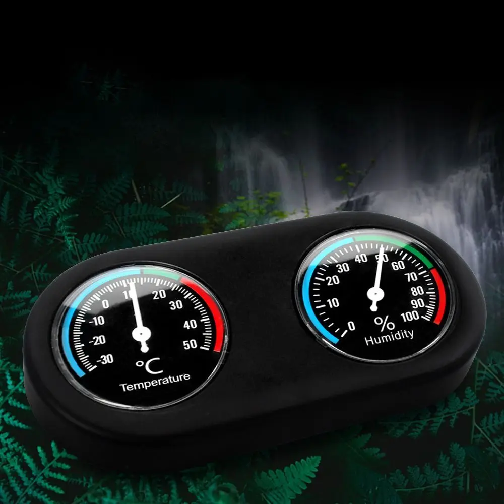 Reptile Tank Thermometer Hygrometer Monitor 2 In 1 Temperature and Humidity Display Meter Tortoise Lizard Reptile Tank Care Tool