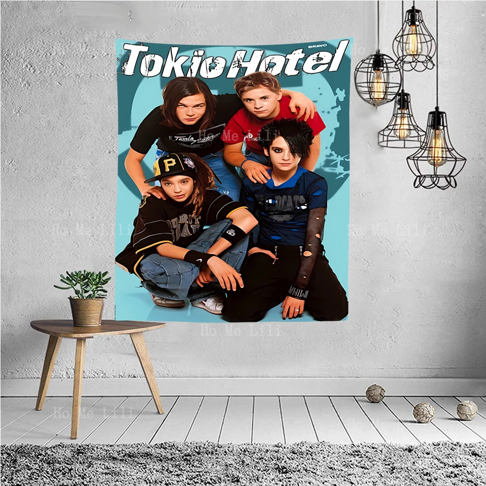 Tokyo Hotel Poster Retro Rock Band Tapestry Decorated Bedroom