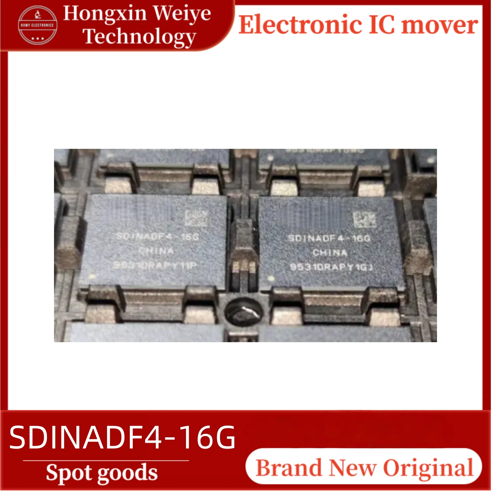 

(5/10 pieces) SDINADF4-16G SDINADF4 BGA-153 EMMC Flash Memory IC Chip 16GB Original Brand New In Stock Fast Shipping