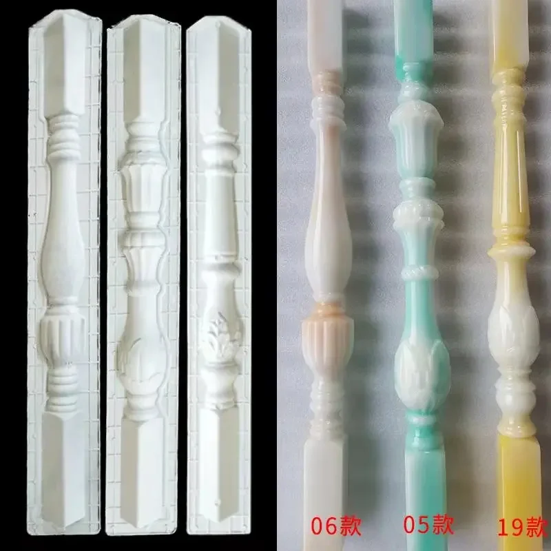 

Imitation jade stair handrail mold plastic steel material sealing does not leak slurry repeated use buy a complete set