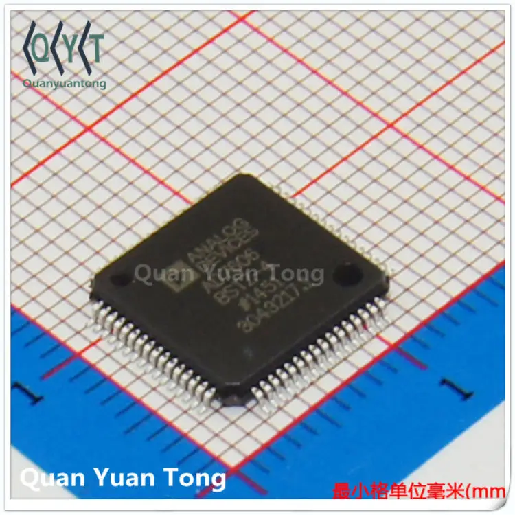 The new AD7606BSTZ-4 QFP64 analog-to-digital converter chip integrates IC patch electronic components