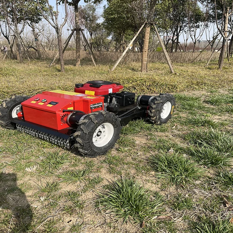 Best Price Portable Home Use Gasoline 7.5 Remote Control  Lawn Mower for Sale