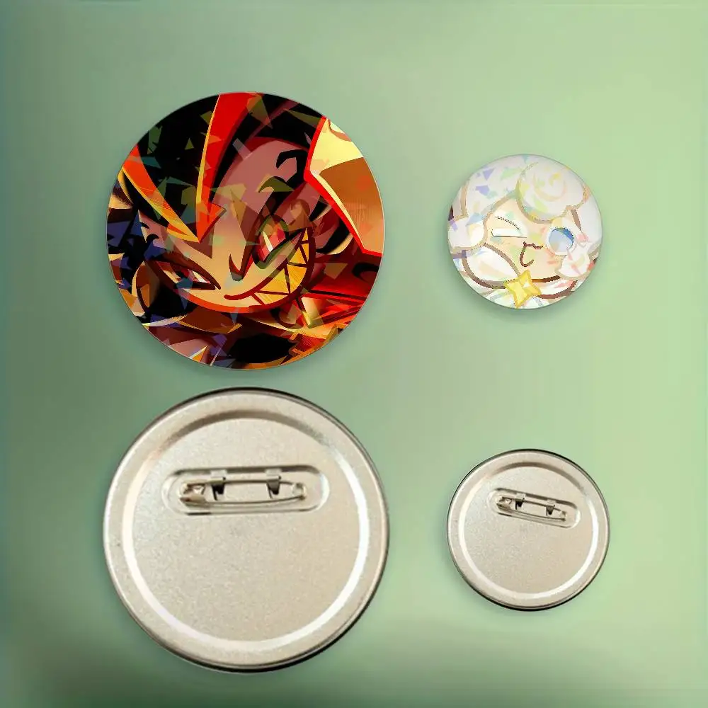 Game CRK P-pancakeS Princess Badge Set Glass Shine Brooches Lapel Backpack Costume Gifts Decoration Birthday