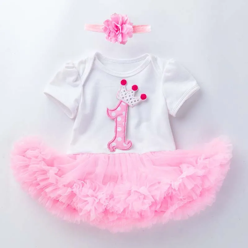 Abito da bambina Abiti da compleanno per 1 anno Abito da principessa invernale con tutù rosa con scaldamuscoli Set di vestiti per feste di compleanno per bambini 3 mesi