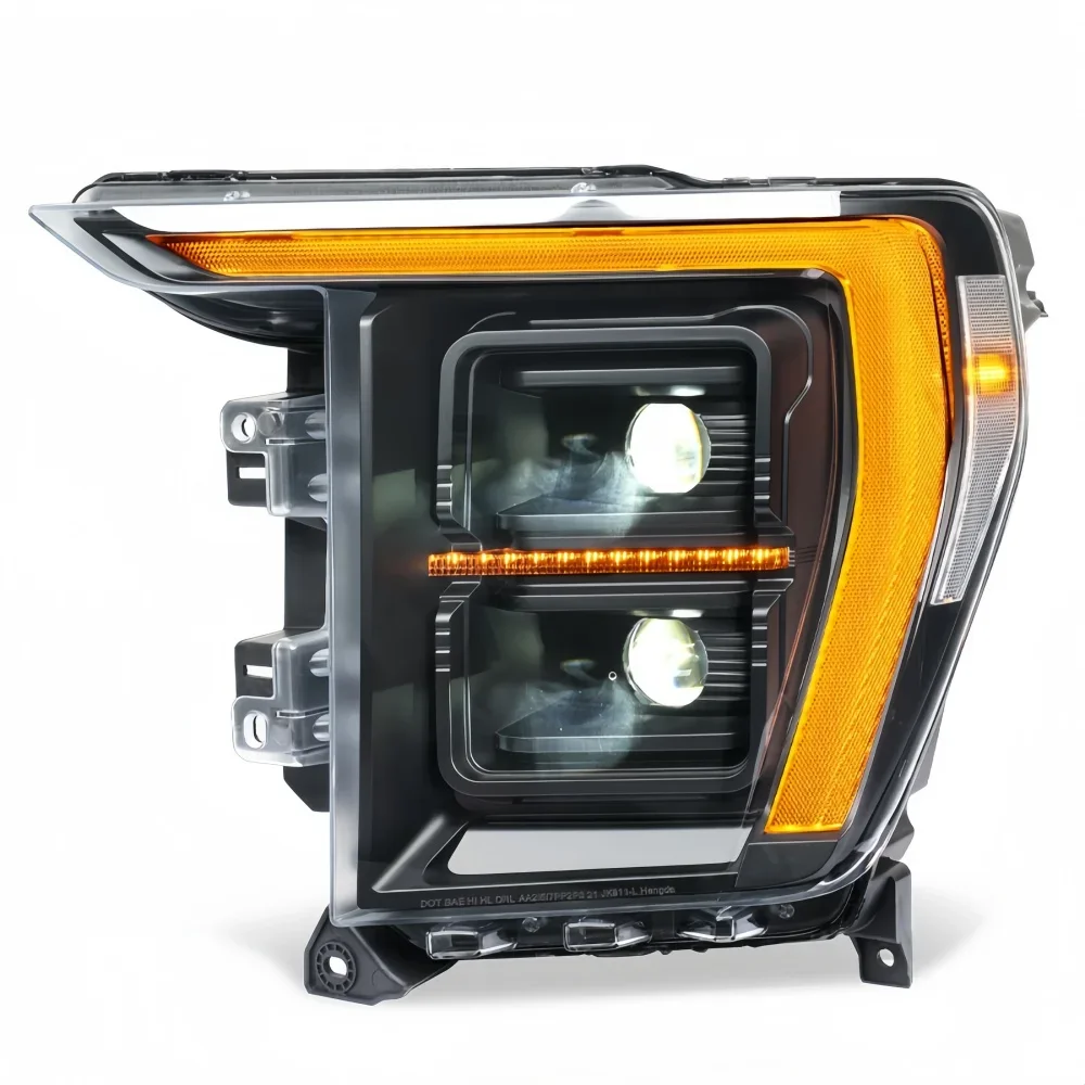 Full LED Headlights Sequential Turn Signal High Beam Low Beam  for 2021-2023 F150 Raptor IP67 Waterproof