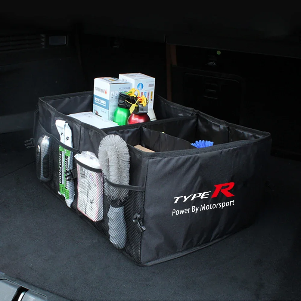 For Honda Civic Type R Type S Large Capacity Car Storage Box Car Trunk Organizer Auto Trucks Trunk Box Storage Accessories