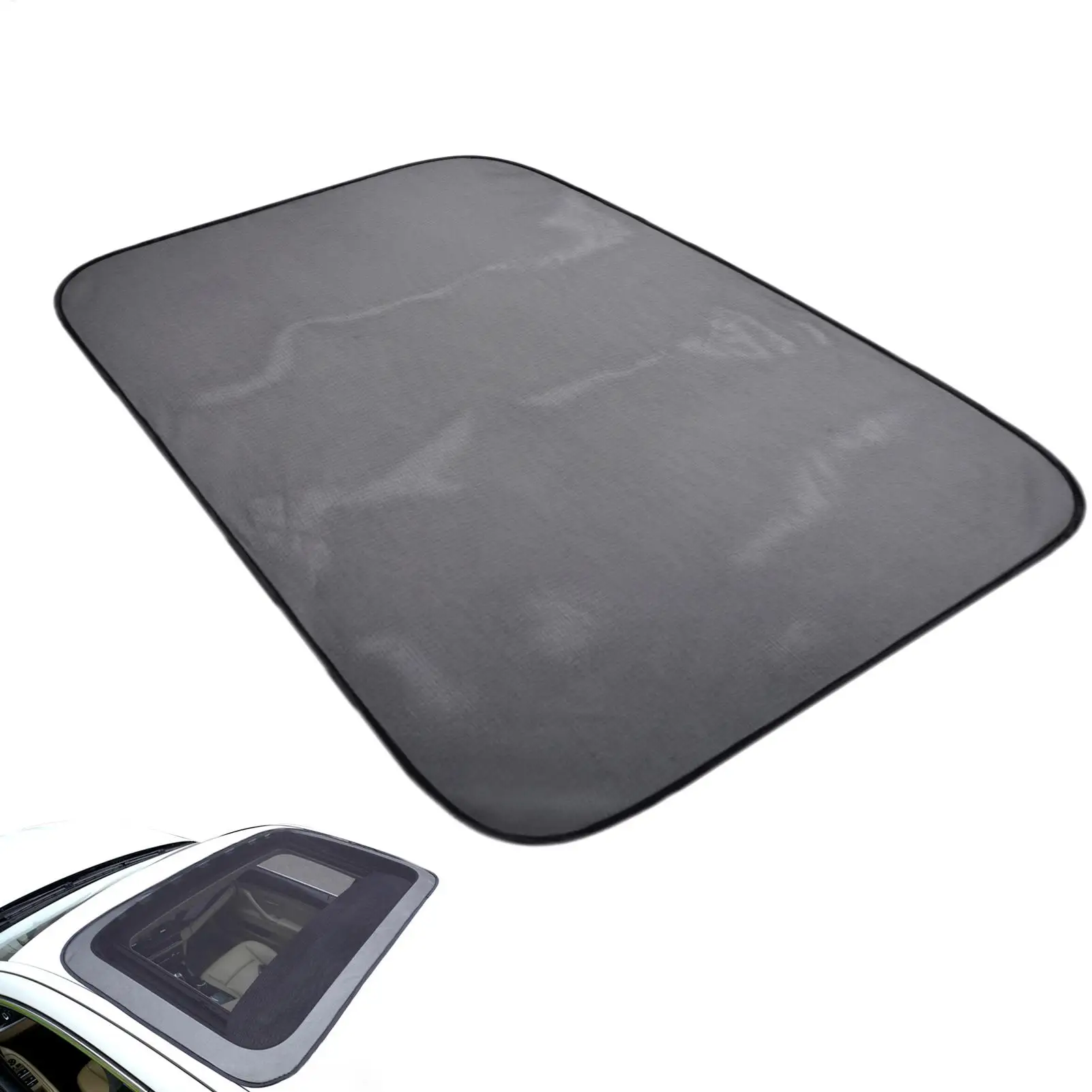 Sunroof Screen Magnetic Sun Roof Breathable Mesh Screen Moonroof Breathable Car Roof Cover Sunshade For Car SUV RV
