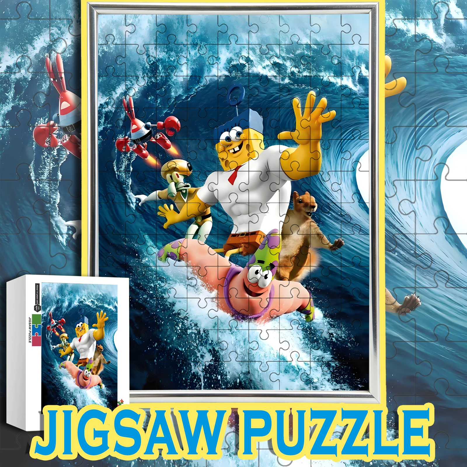 

Деревянный пазл «Пляжная вечеринка Спанч Боб» 108-1000 деталей, цветная коробка — Патрик и друзья из Бикини Боттом