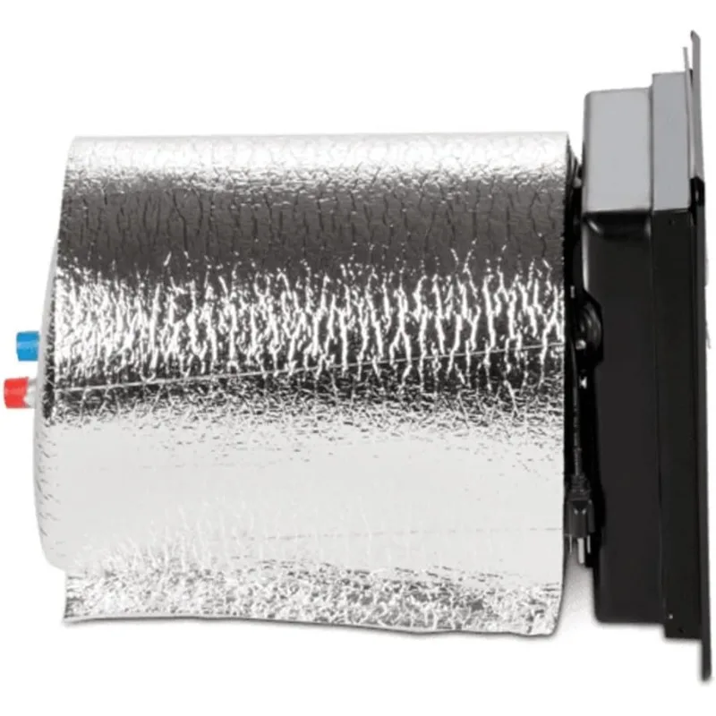 Dometic WH-6GEA RV Gas and Electric Water Heater -12 Volt 6 Gallon Silver Burner-Quick Heating Burner System Indoor Installation