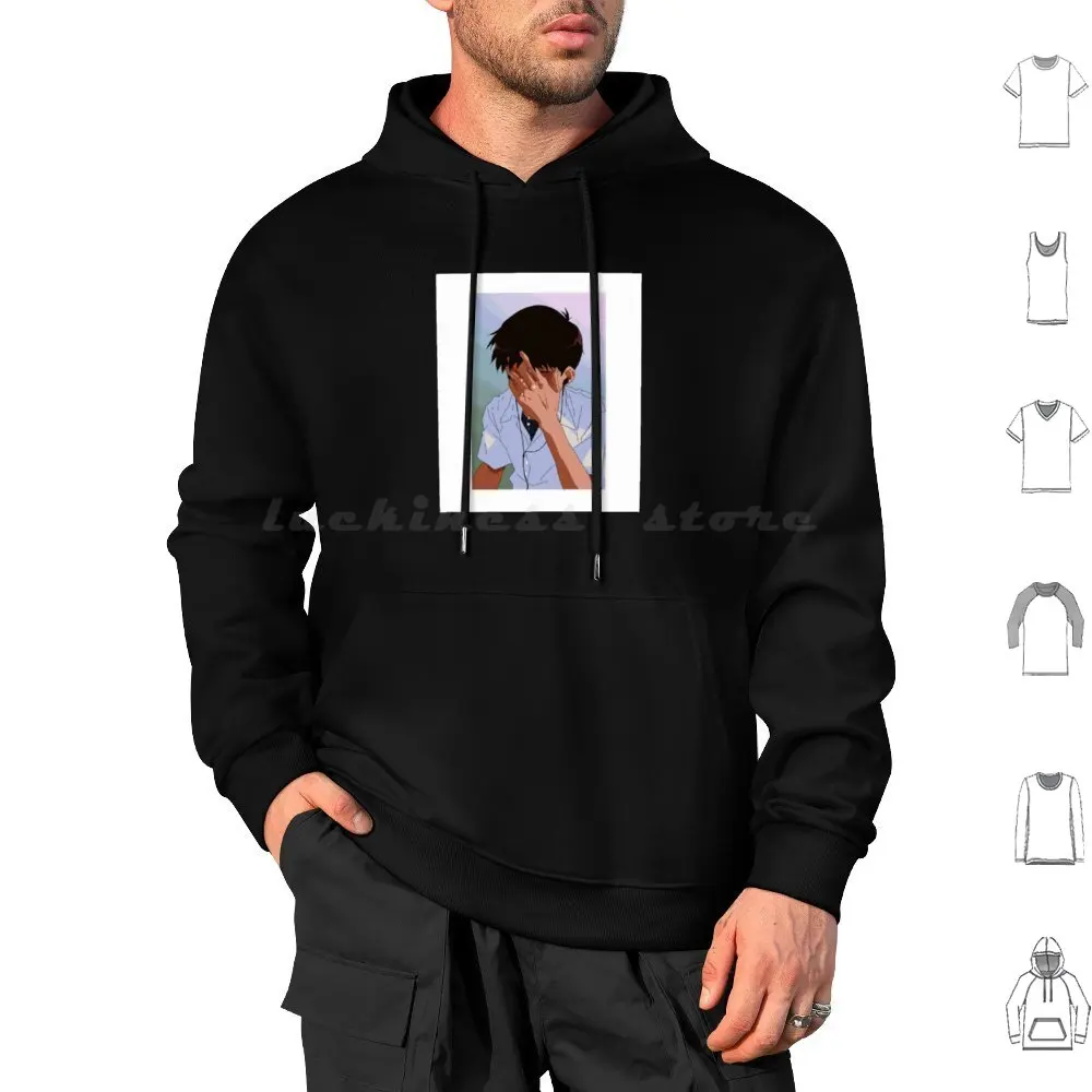 Ikari Shinji ( Blond ) Hoodies Long Sleeve Ikari Ikari Shinji Shinji Shinji Eva Myouism Eva 01 Shinji Ikari Eva 01