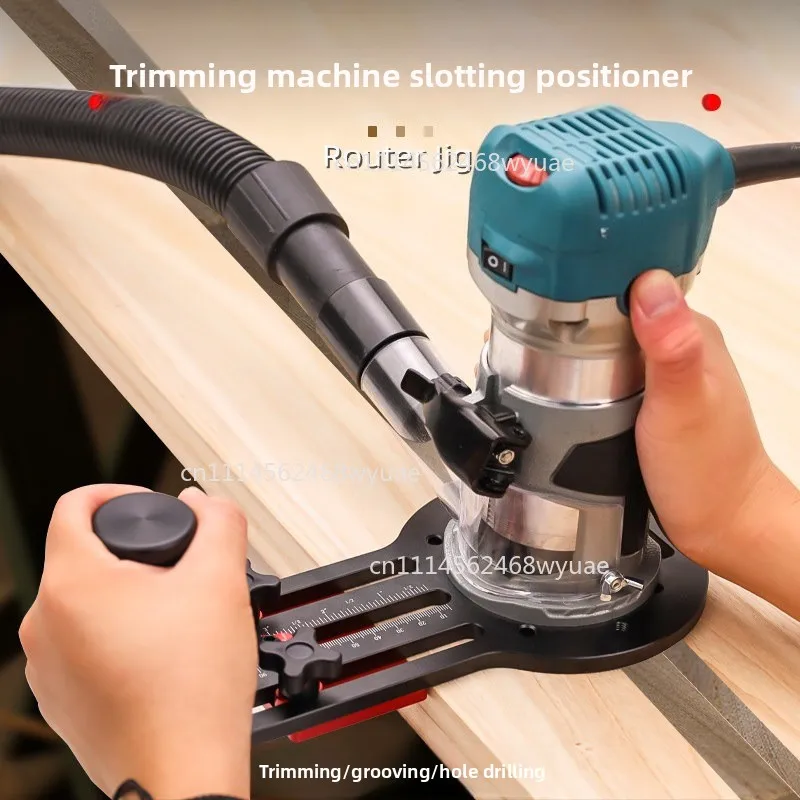 KD-0225 Woodworking Edge Trimmer Slotting Positioner Wood Board Edge Trimming Milling Groove Chamfering Auxiliary Tool