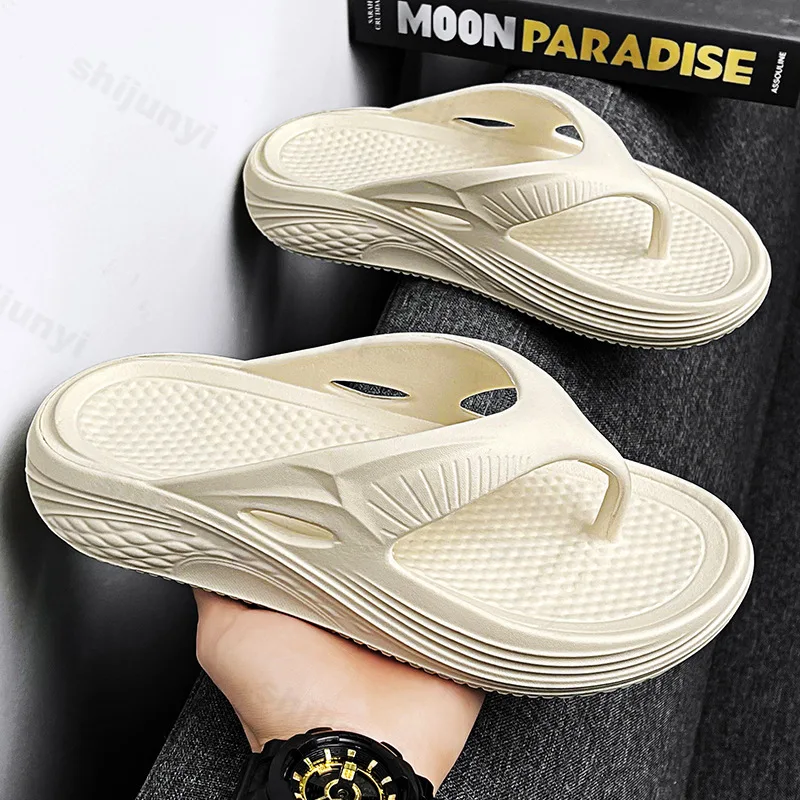 

Men's Slippers Sandals Fashion Couples Beach Flip Flop 2025 Summer Outdoor Soft Sandals with Arch Support Bathroom Slippers