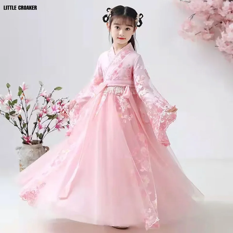 Costume traditionnel Hanfu chinois pour le Nouvel An, festival du