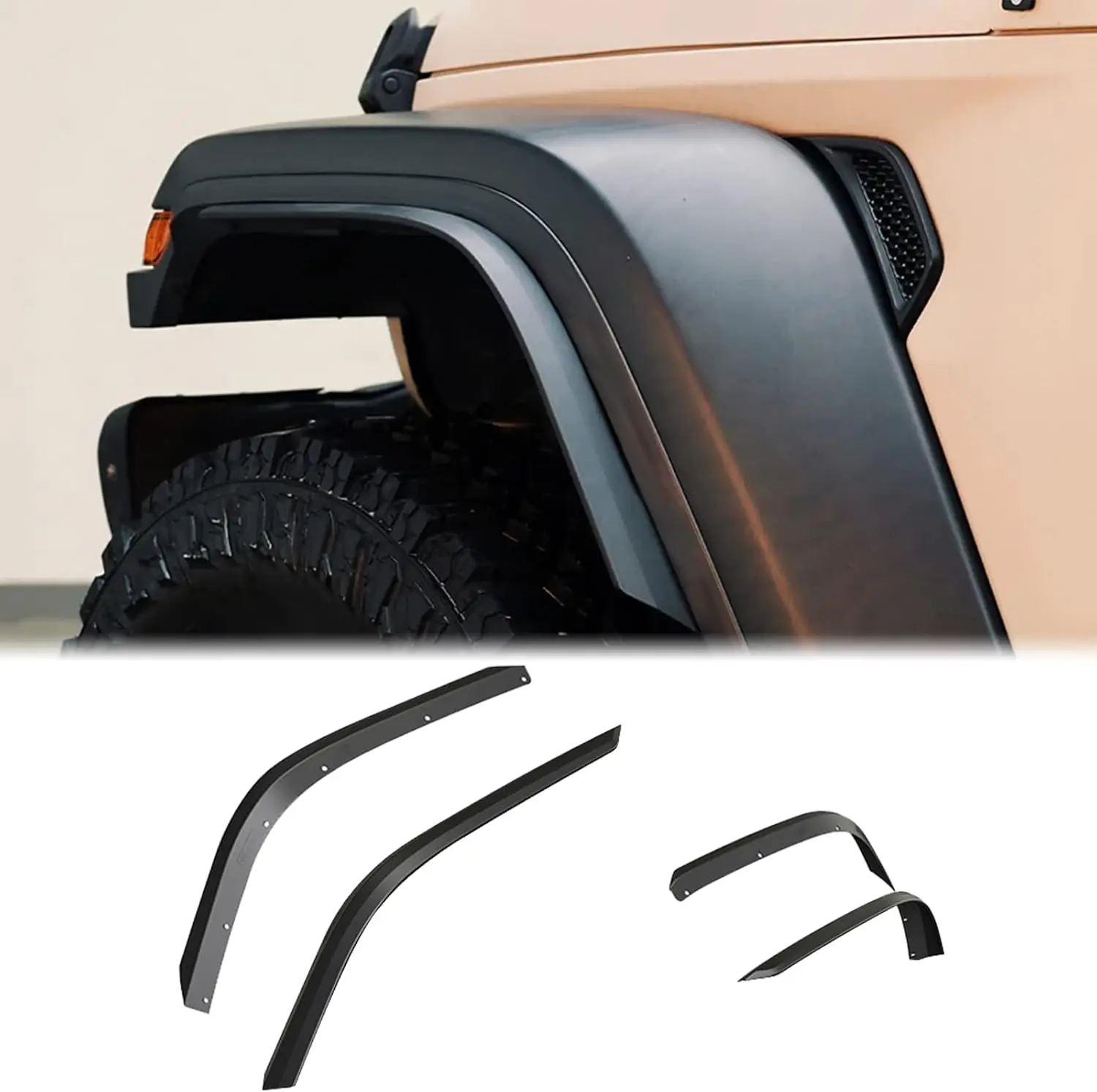 

Maiker Offroad Extension Fender Trim For Jeep Wranger JL Manufacture Accessories Fender Widening Trim