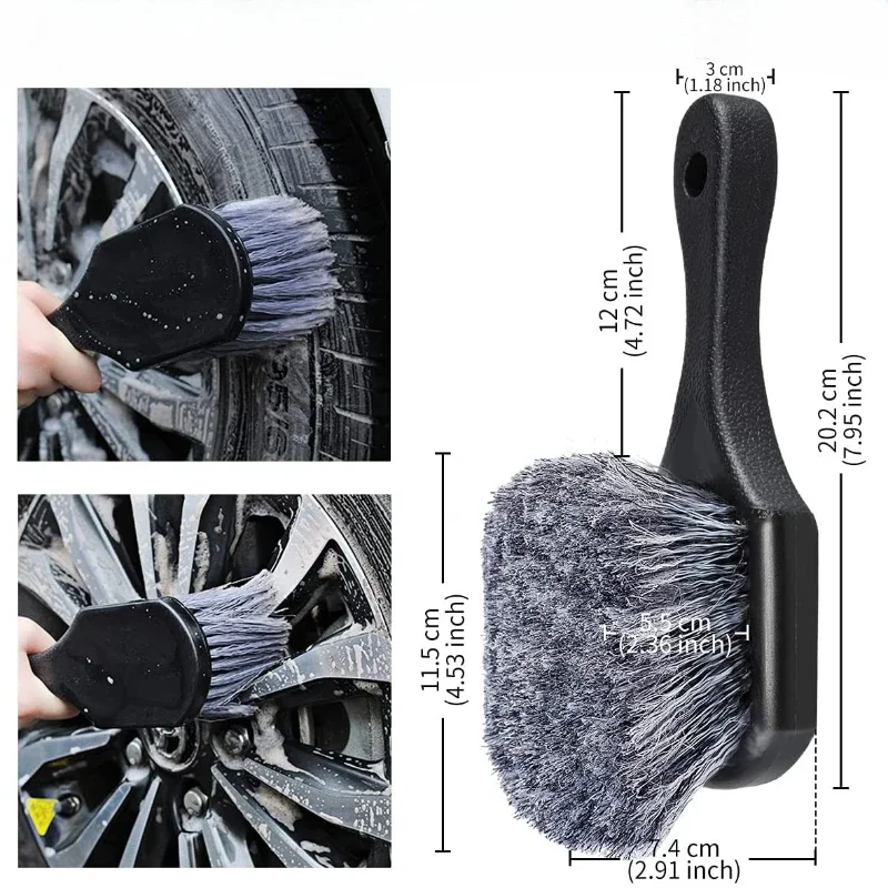 Car Tire Wheel Rim Cleaning Brush Detailing Brushes Wash Towel Kit Universal Wheel Tire Cleaning Accessories