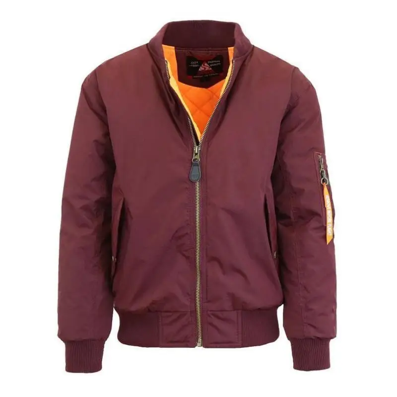 

Мужской тяжелый летный бомбер Jaet New Cross-Border Sle V-Ne ort Length Seven-Quarter Sve Casual Jaet