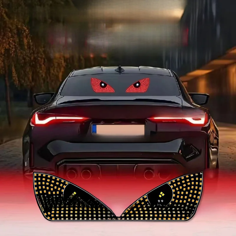 For Cars: Devil Eye Panel Lights – Flashing LED Decorative & Signal Lights for Windshield Dynamic Ambiance