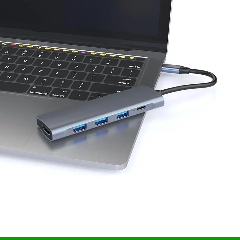U55C Концентратор типа C 5 в 1 HDMI-совместимый 4K PD Вт Разветвитель USB3.0 Док-станция 5 Гб