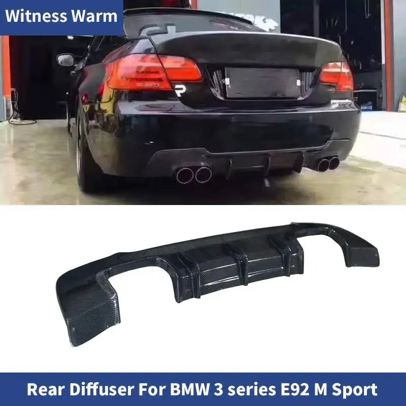 

Carbon Fiber FRP Car Rear Bumper Diffuser Lip Spoiler for BMW 3 Series 325i 330i 335i E92 MT Sport Bumper