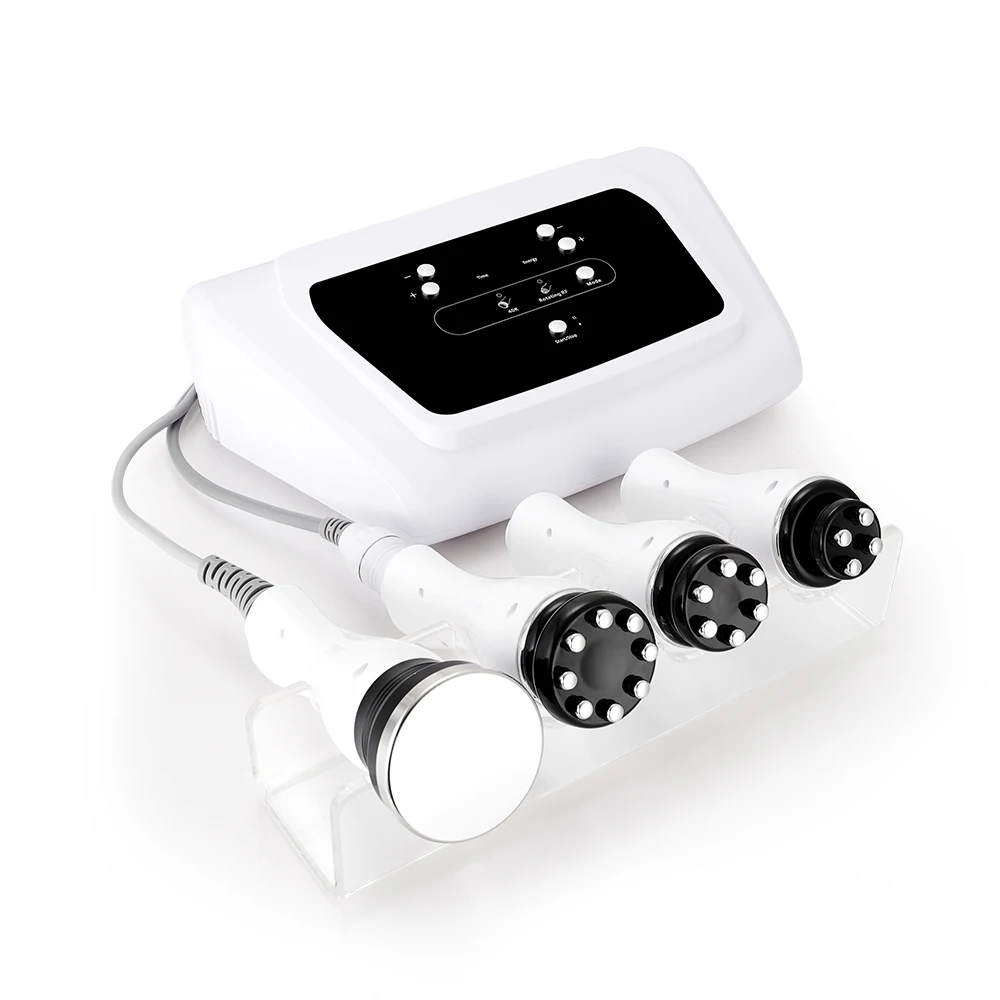 

4 в 1 360 ° Вращающийся радиочастотный ультразвуковой кавитационный аппарат для похудения 2,5