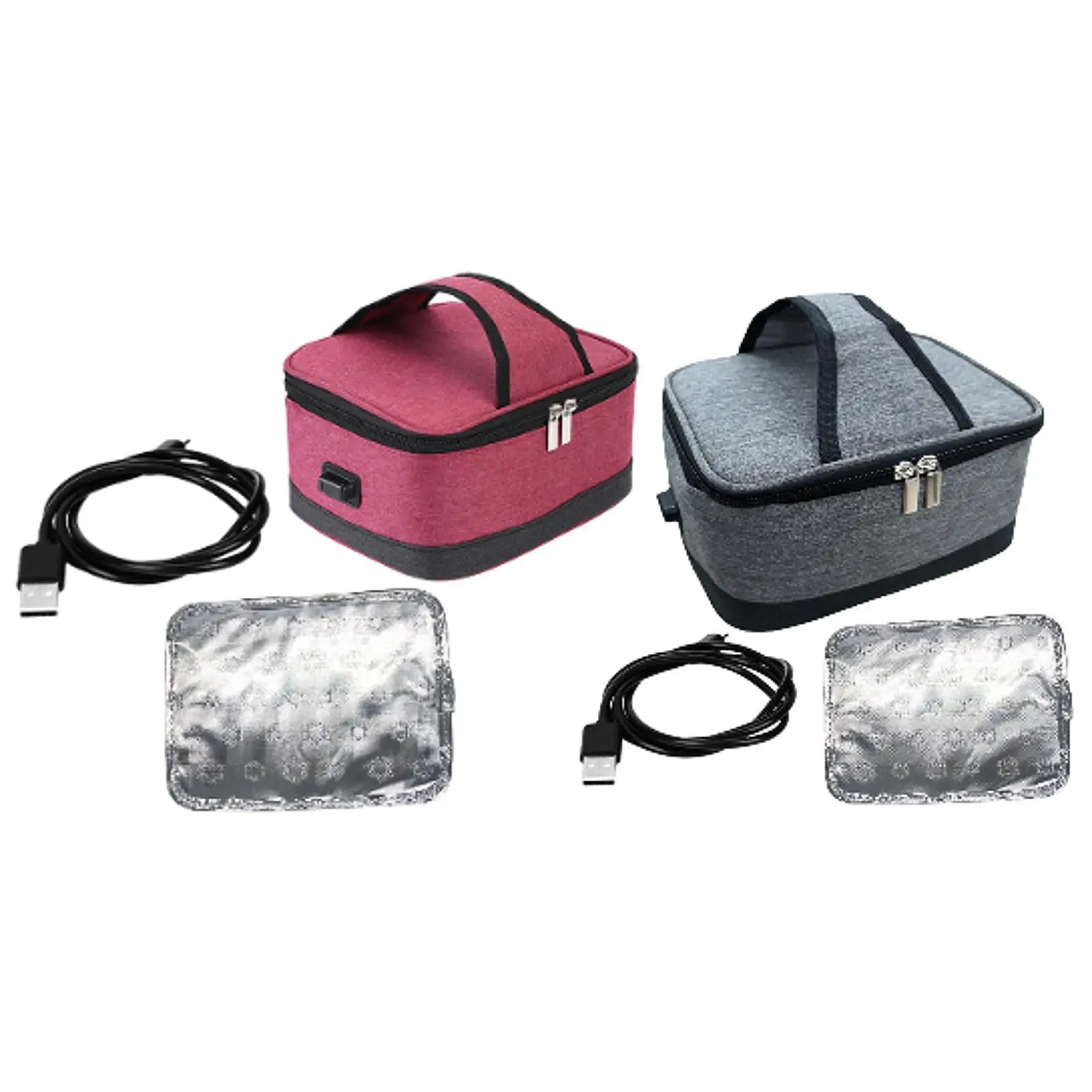 Heated Lunch Box Thermal Bag Portable Food Heater for Office Cooking Camping
