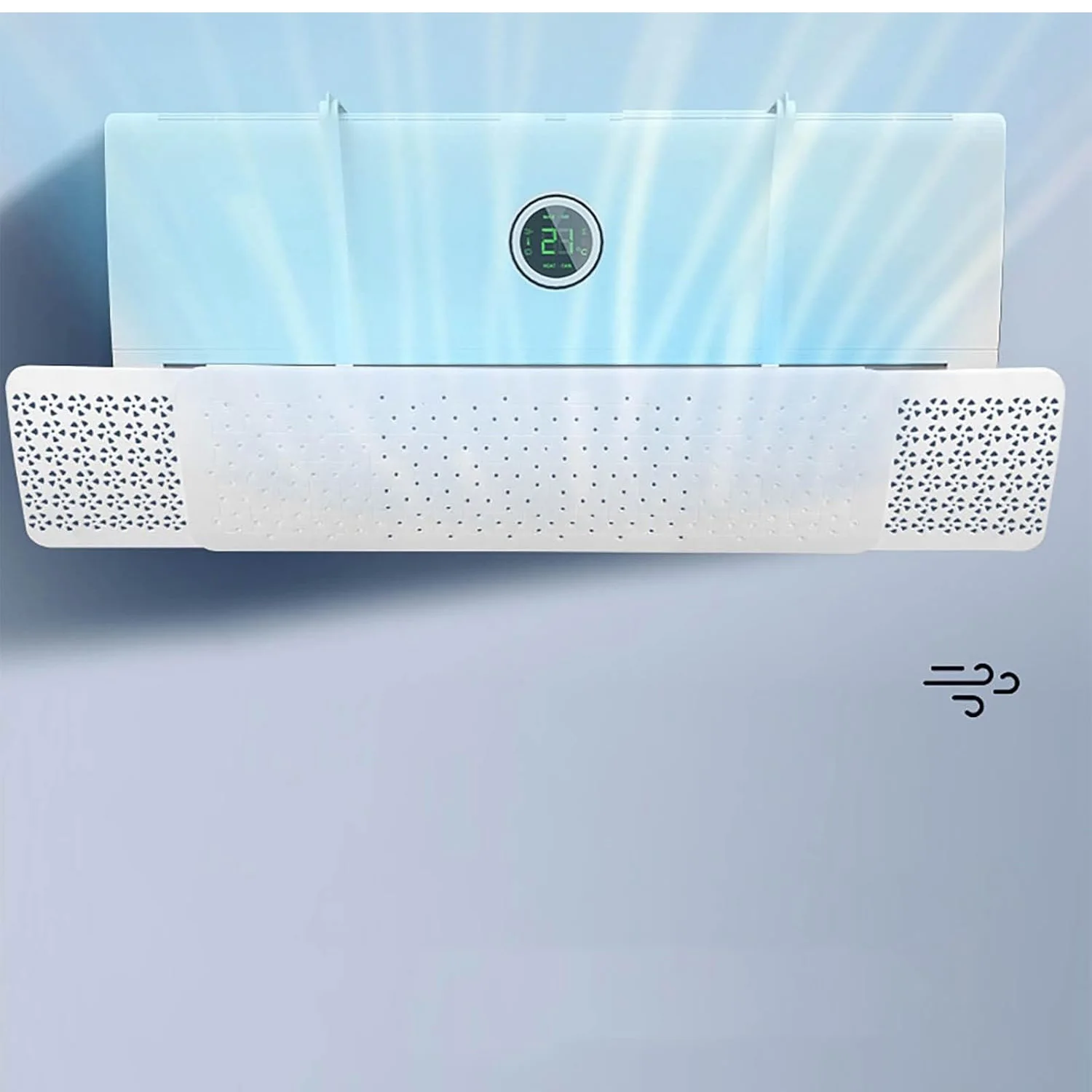 Retractable Air Conditioning Wind Deflector Wall-Mounted Air Windshield Air Outlet Baffle Cold Wind Guide Air Conditioner Covers