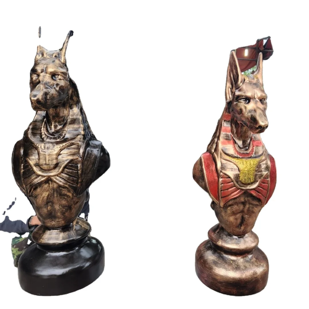 High Quality Anubis Egypt Sculpture Large Resin Statue Decoration Customizable Design and Color Art Theme Craft from Vietnam