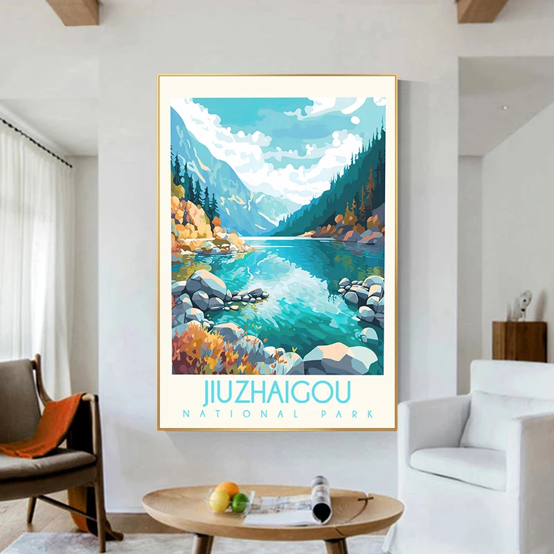 الحديقة الوطنية السفر ملصق و قماش الطباعة ، جدار الفن ، صورة للمنزل ، ديكور الغرفة ، الأمازون ، الغابات المطيرة ، الأراضي الوعرة ، وادي الموت #4