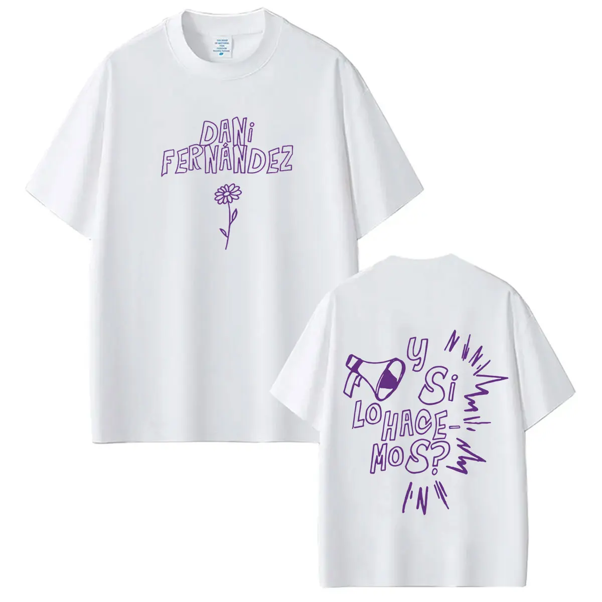 Y Si Lo Hace Mos Dani Fernandez Tour 2026 Bedrucktes T-Shirt für Männer und Frauen Hip-Hop T-Shirt Lässiges Baumwoll-T-Shirt im Ästhetischen Trendigen Stil – Detail 3
