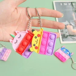 Simple Dimple Popset Finger Sensory Toy keychain Stress Relief Antistress Board Autism Anxiety Finger Toy For Kids