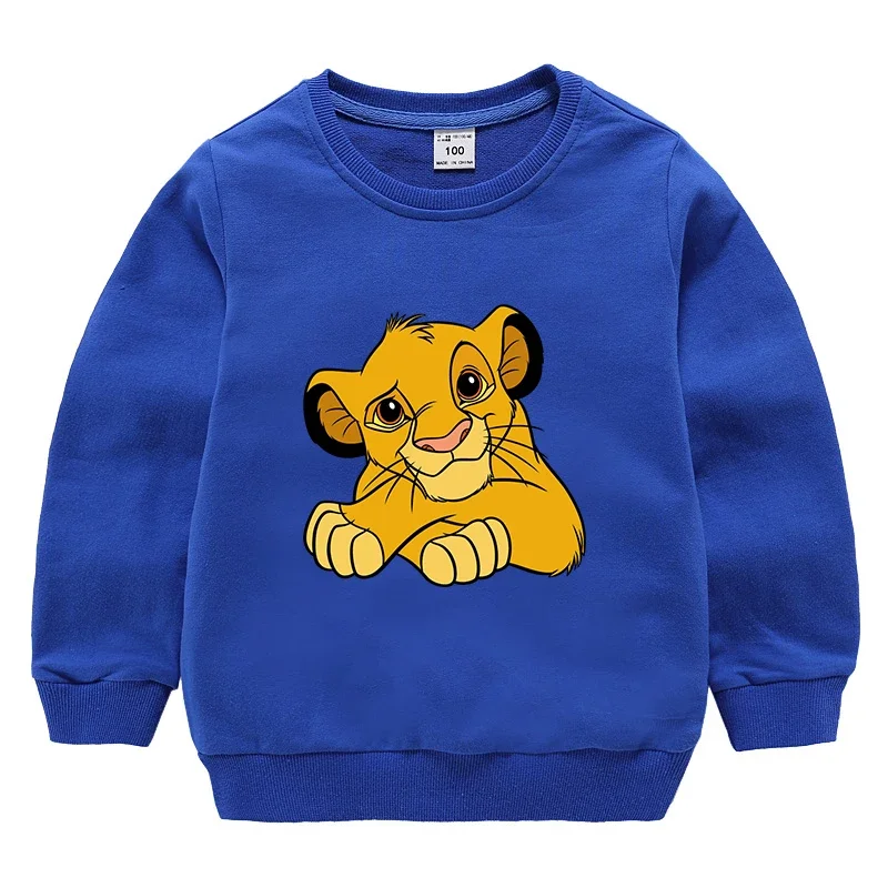 Potdemiel The Lion King Sweatshirts Toddler Baby Girls Clothes Children Boys Spring Autumn Cute Long Sleeve Fashion Top