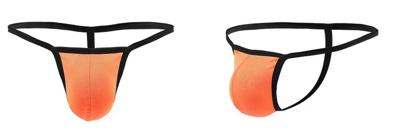 Malha U-convexa respirável Tanga de Cintura Baixa, Calças Pequenas T, Tanga Única, Roupa Interior Sexy Masculina