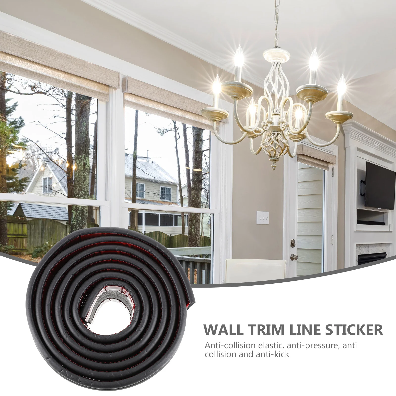 1 لفة 2 متر ذاتية اللصق اللوح تقليم مرنة جدار صب الغبار مقاوم للماء للمطبخ الحمام ديكور غرفة نوم المنزل