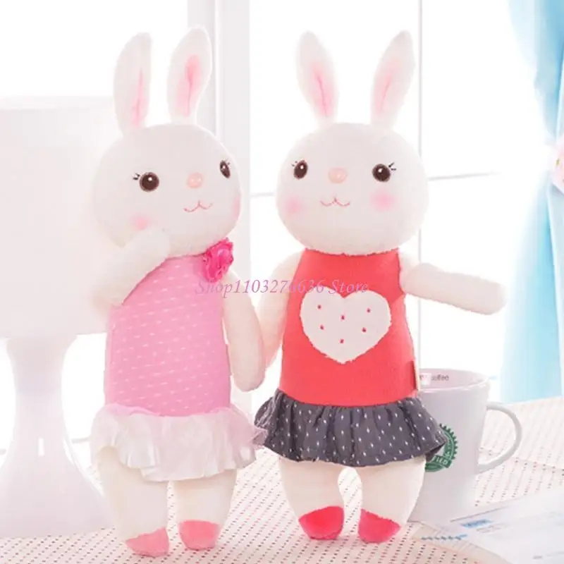 

R6FD Size Easter Rabbit Plush Figure Comfort Stuffed for Doll Easter Party Pen