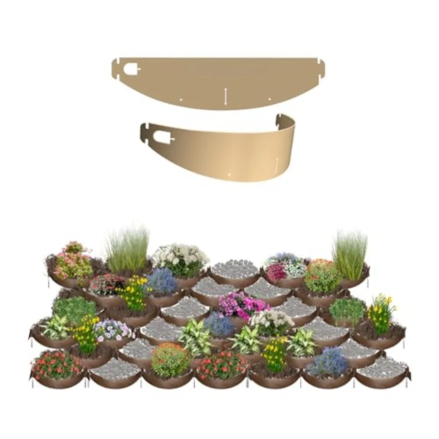 

Комплект для террасирования склонов Erosion Control Hillside Planters, 10 шт., коричневый, для самостоятельной сборки, для крутых склонов 25-35°, геосетка для удержания воды