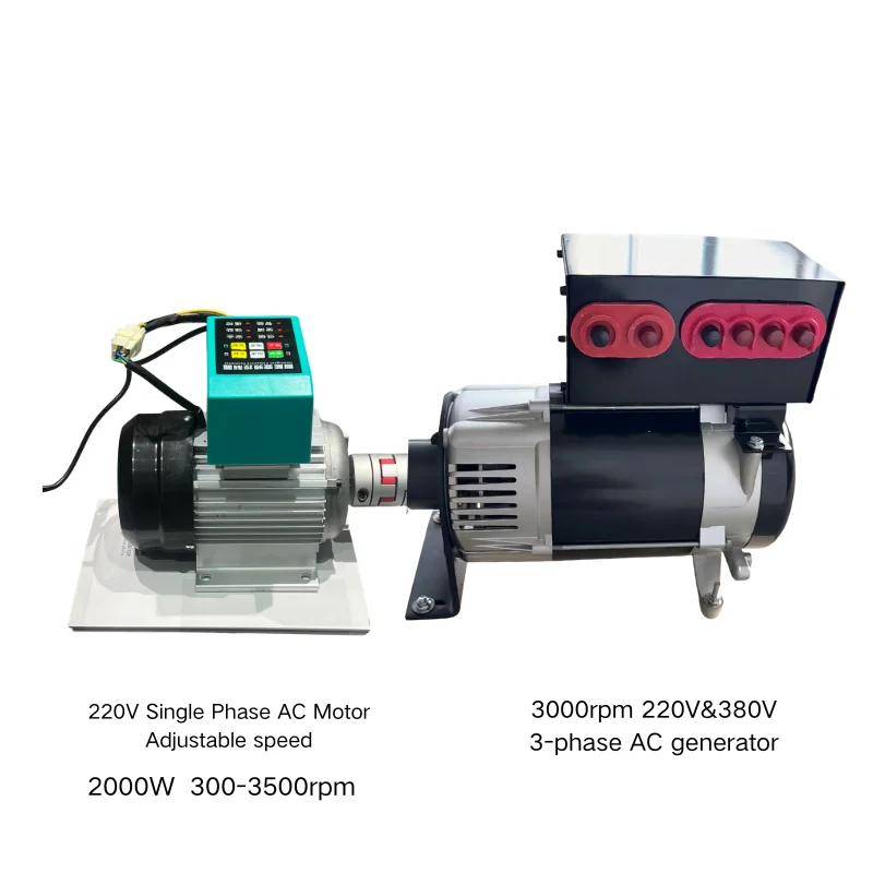 Hoogtoerige permanente magneetgeneratorset 30KW 50KW 60KW éénfase AC 220V 380V uitgang magnetische elektrische generator met VDF