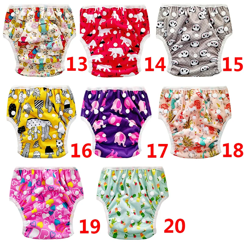 1pcs Baby Swimming Diaper Boys Girls Waterproof Swimwear Trunks Urinary Incontinence Adjustable Bottom Reusable Washable Nappies