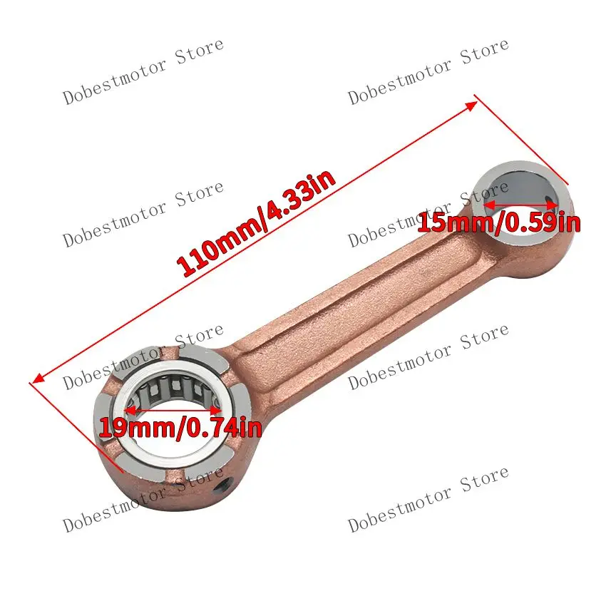 Outboard Engine Connecting Rod Kit For Yamaha 4HP 4A 4C MHS MHL CMHS/L 6E0-11651-00 6E0-11651-01 677-11650-01 93310-418V1-00